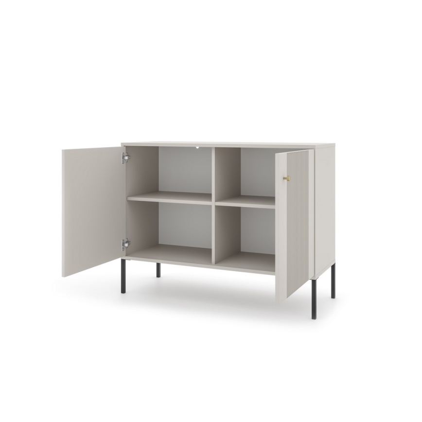 Kommode LUE beige/schwarz