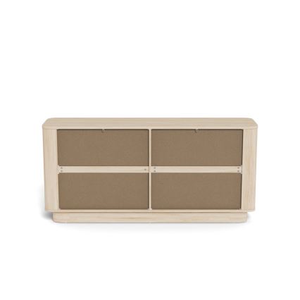 Kommode MADERA 160x75 cm Weiß-Eiche