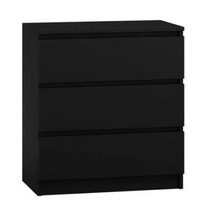 Kommode MALWA 77x70 cm schwarz