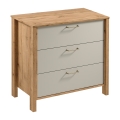 Kommode MENTA 90x81x47 cm Wotan-Eiche/Grau