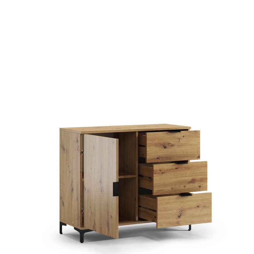Kommode mit Schubladen LORA Artisan-Eiche