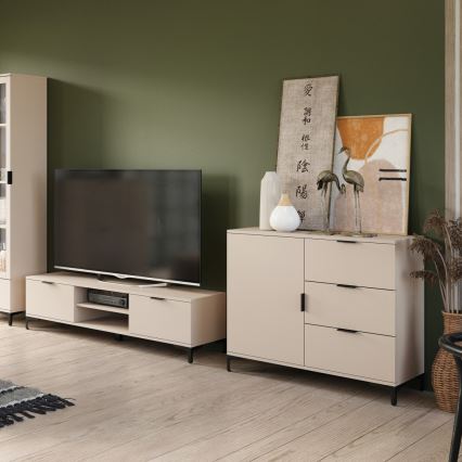 Kommode mit Schubladen LORA beige