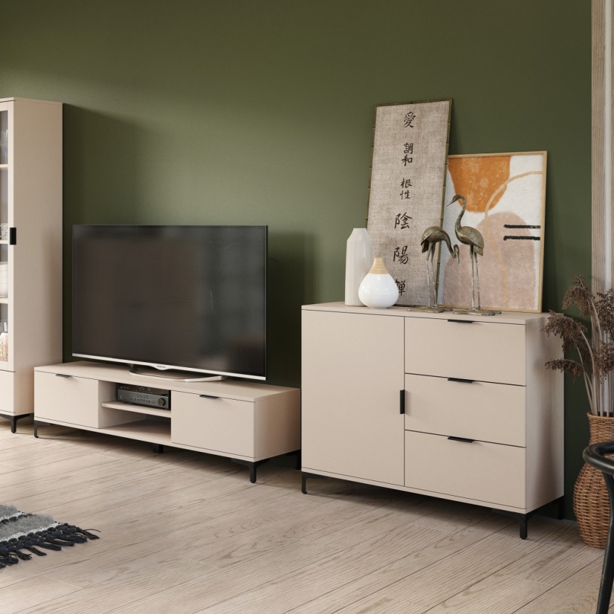 Kommode mit Schubladen LORA beige
