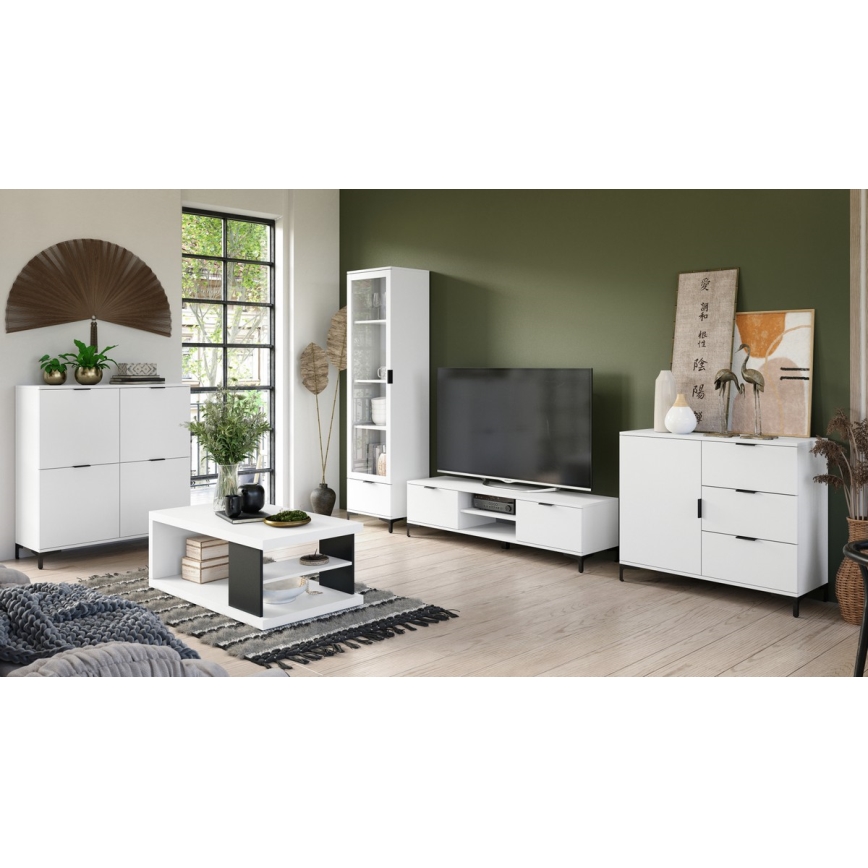 Kommode mit Schubladen LORA weiß