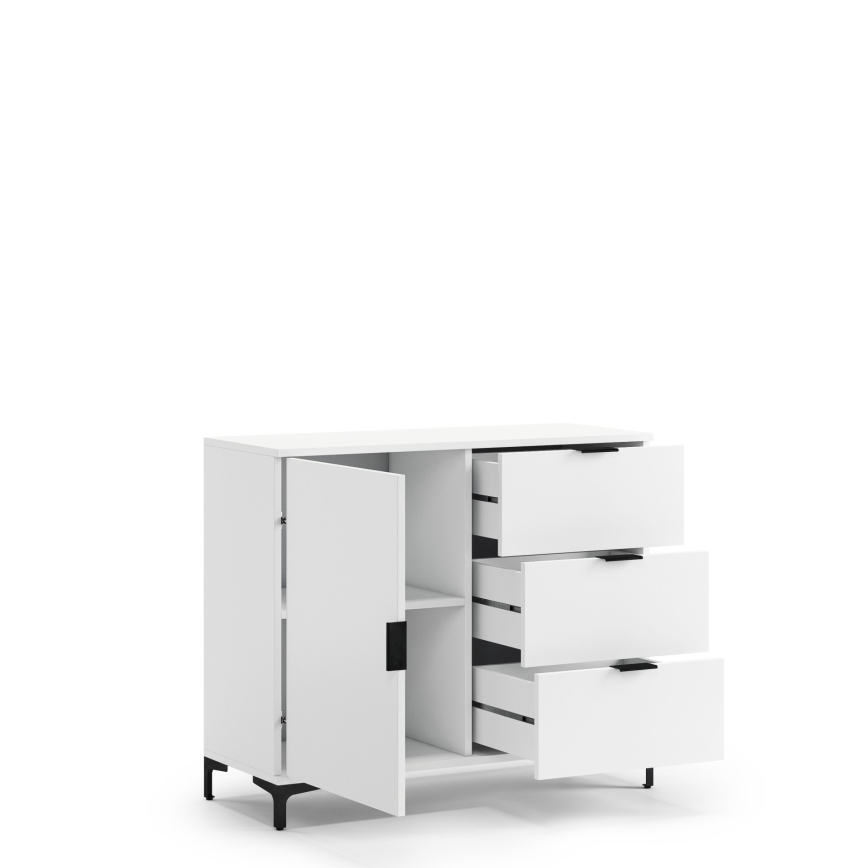 Kommode mit Schubladen LORA weiß
