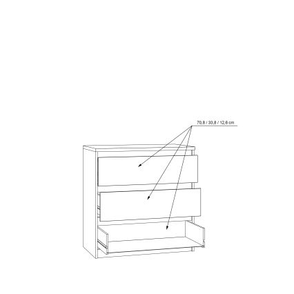 Kommode mit Schubladen MAO – Artisan-Eiche