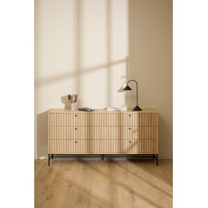 Kommode mit Schubladen OLIVIA Eiche