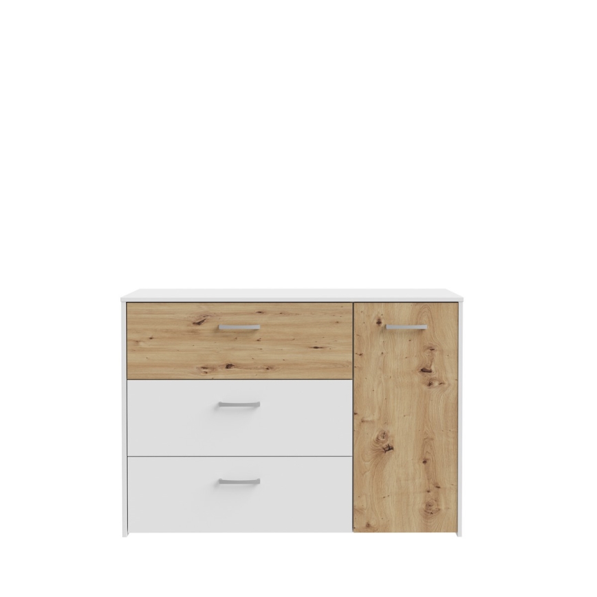 Kommode mit Schubladen URO Artisan-Eiche/ weiß