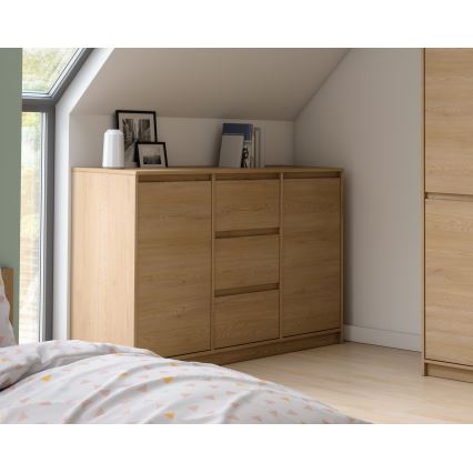 Kommode MIYABI 138x86x40 cm Eiche Cremona