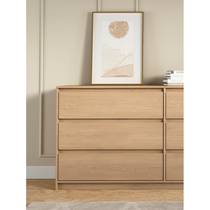 Kommode MIYABI 181x86x40 cm Eiche Cremona