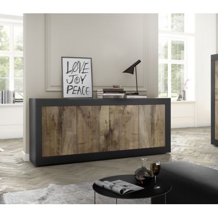 Kommode NERILA schwarz/braun