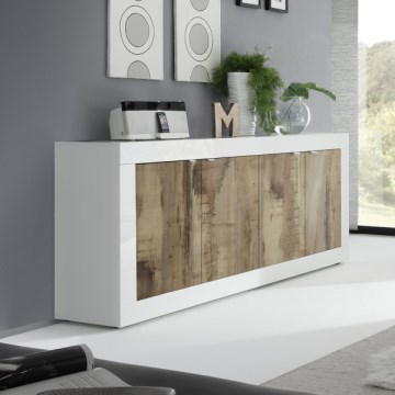 Kommode NERILA weiß/braun