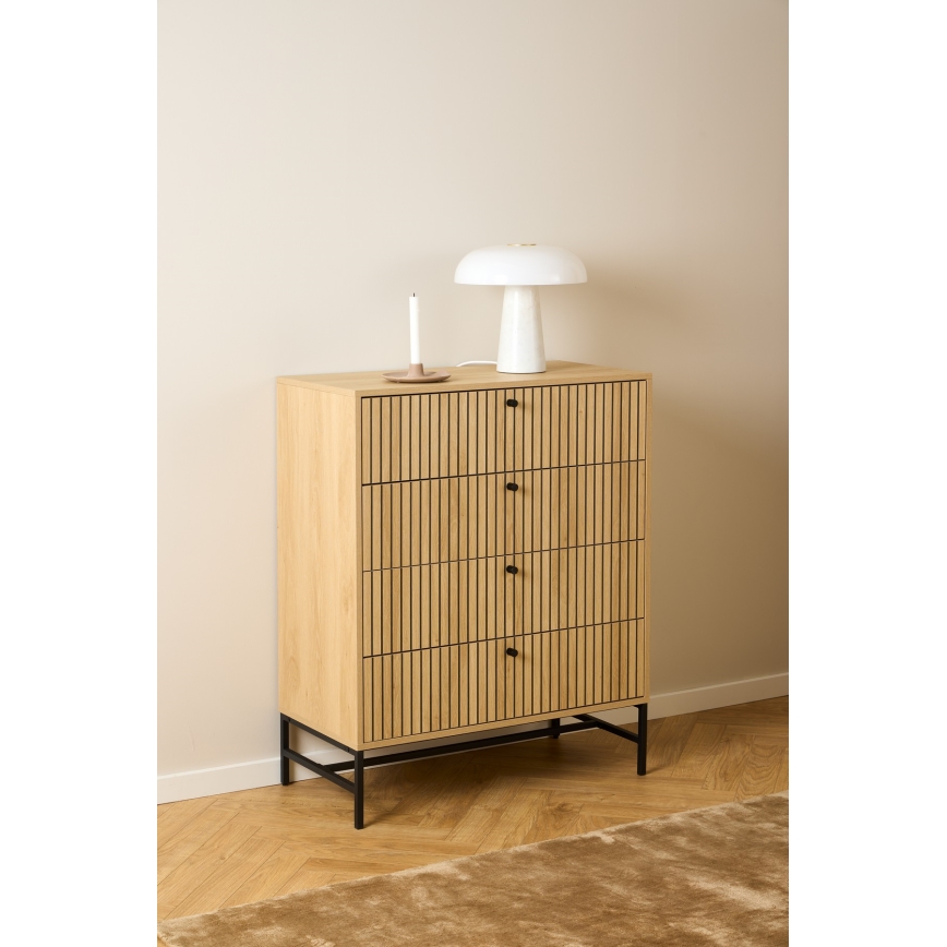 Kommode OLIVIA mit Schubladen, Eiche