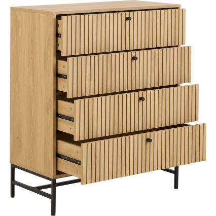 Kommode OLIVIA mit Schubladen, Eiche