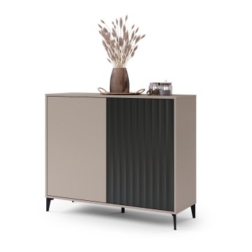 Kommode RONJA taupe/schwarz