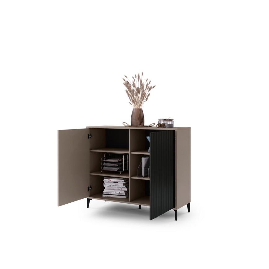 Kommode RONJA taupe/schwarz