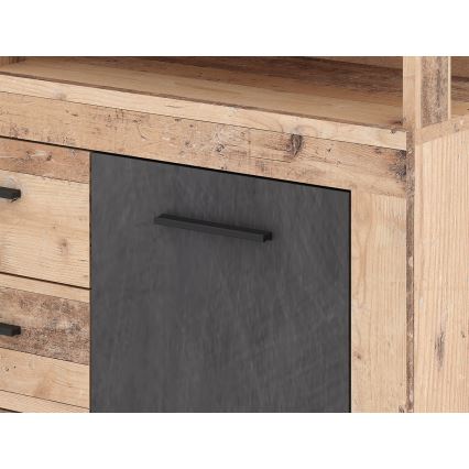 Kommode RUNA Hellbraun/Anthrazit