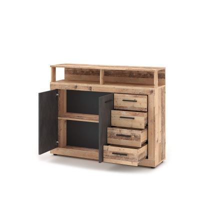 Kommode RUNA in hellbraun/anthrazit