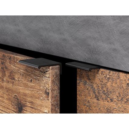 Kommode RUNEA dunkelbraun/anthrazit