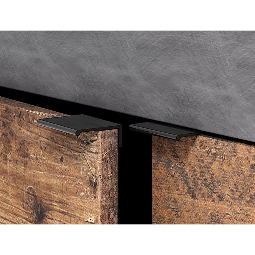 Kommode RUNEA dunkelbraun/anthrazit