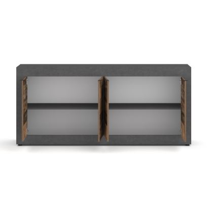 Kommode RUNEA dunkelbraun/anthrazit