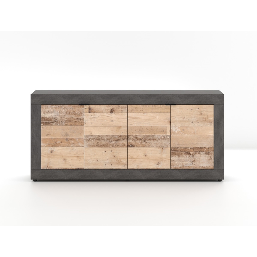 Kommode RUNEA hellbraun/anthrazit