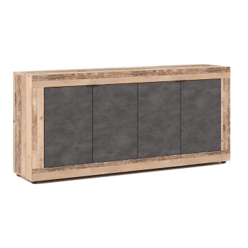 Kommode RUNEA hellbraun/anthrazit