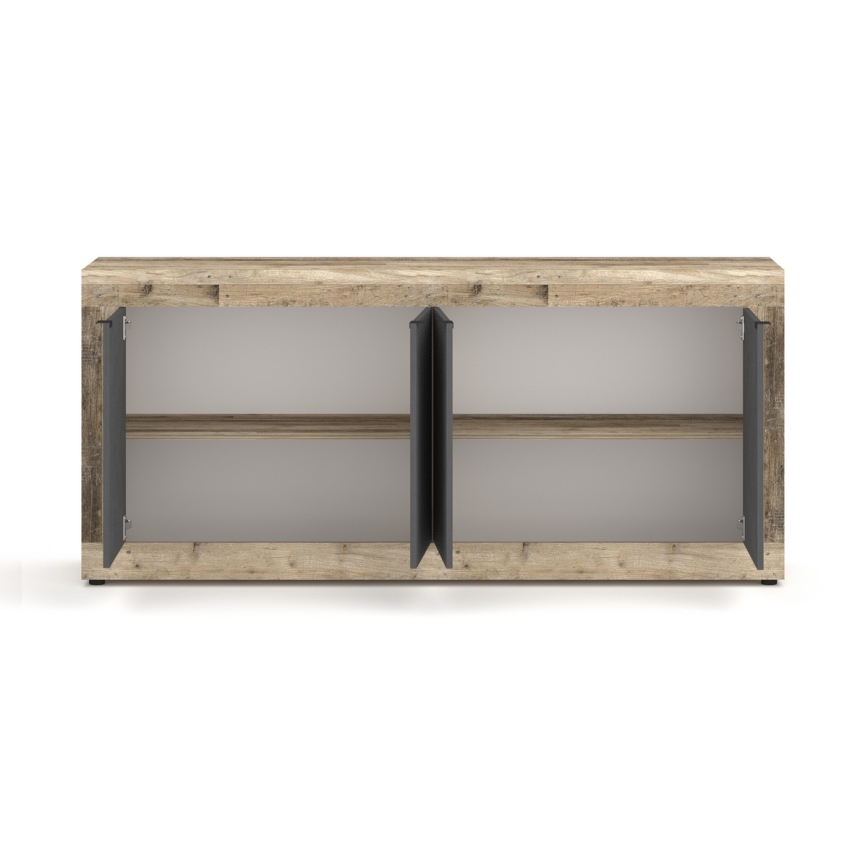 Kommode RUNEA hellbraun/anthrazit