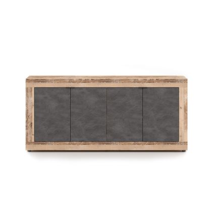 Kommode RUNEA hellbraun/anthrazit