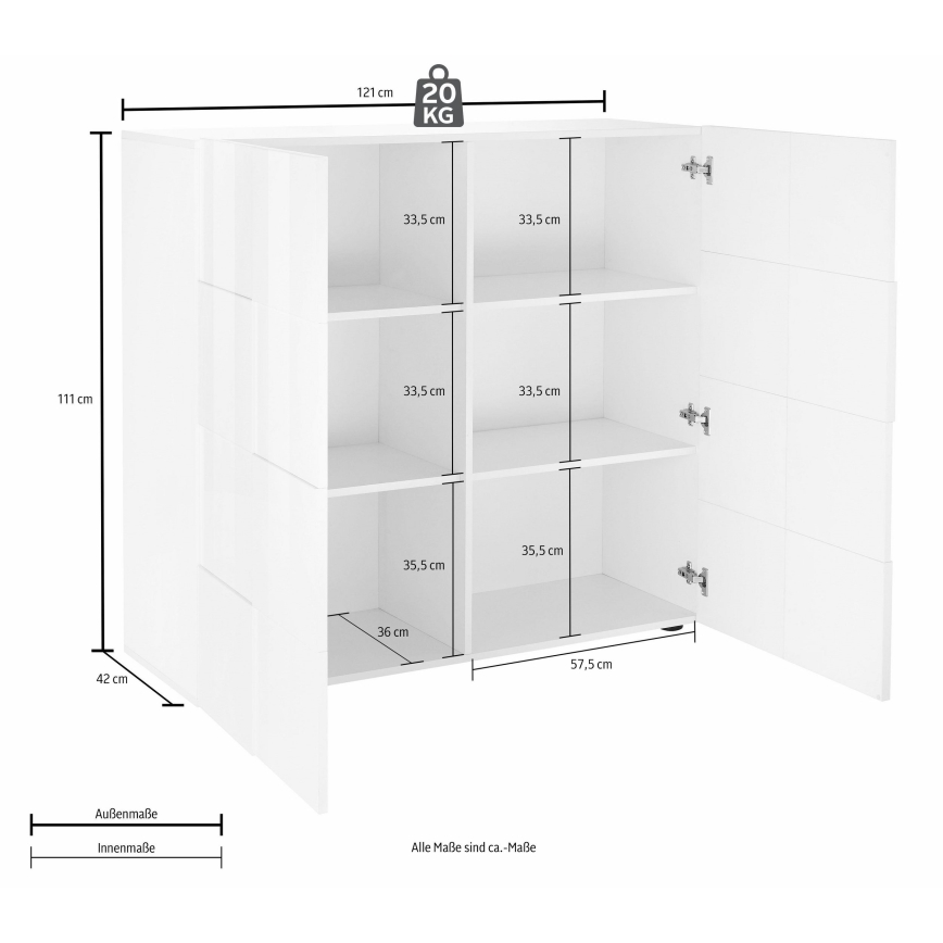 Kommode SERIAN anthrazit