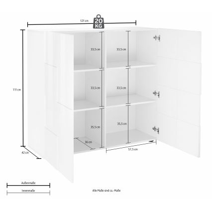 Kommode SERIAN Sonoma-Eiche