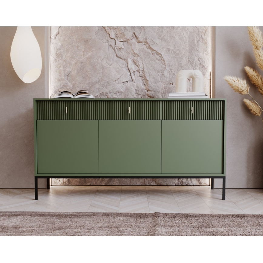 Kommode SUE grün/schwarz
