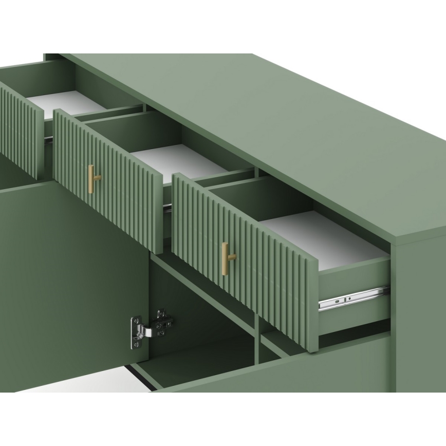 Kommode SUE grün/schwarz