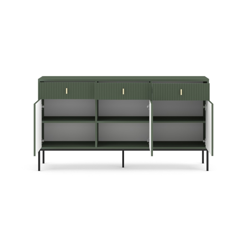 Kommode SUE grün/schwarz