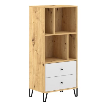 Kommode SULA Eiche Artisan/weiß