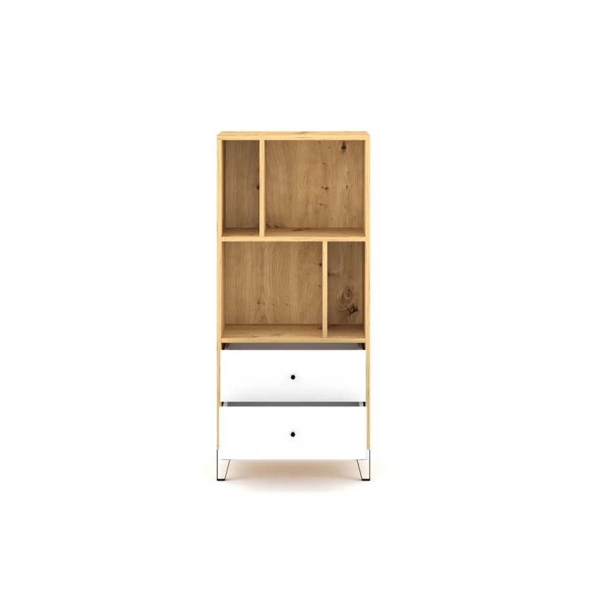 Kommode SULA Eiche Artisan/weiß