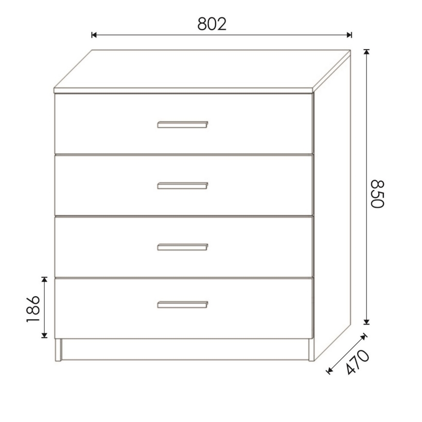 Kommode TIMON Sonoma-Eiche