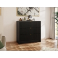 Kommode TIRENO 75x80 cm schwarz
