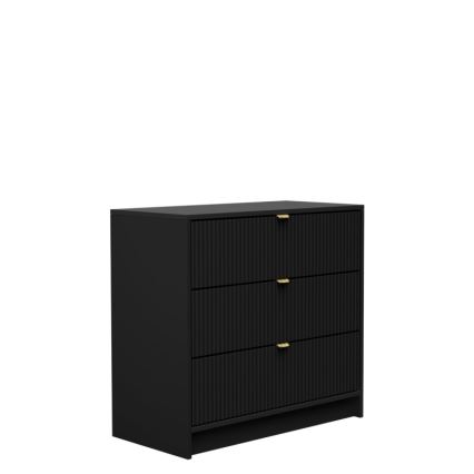 Kommode TIRENO 75x80 cm schwarz