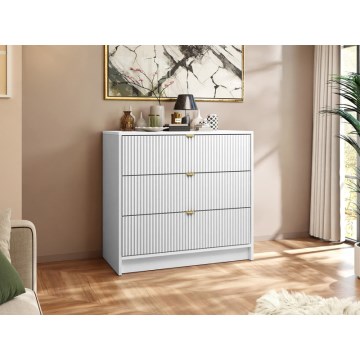 Kommode TIRENO 75x80 cm weiß