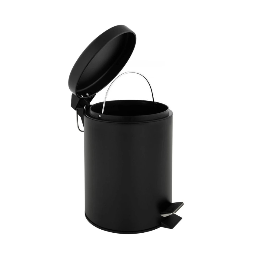 Kompakter Abfalleimer, 3 l – schwarz