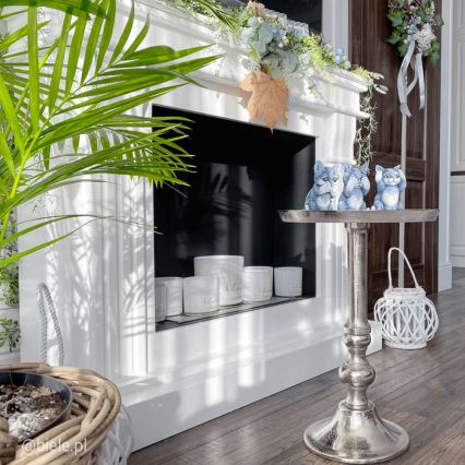 Kratki - BIO-Kamin 97,9x115 cm 3 kW Weiß