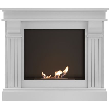 Kratki - BIO-Kamin 97,9x115 cm 3 kW Weiß