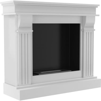 Kratki - BIO-Kamin 97,9x115 cm 3 kW Weiß