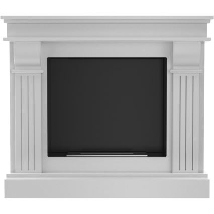 Kratki - BIO-Kamin 97,9x115 cm 3 kW Weiß