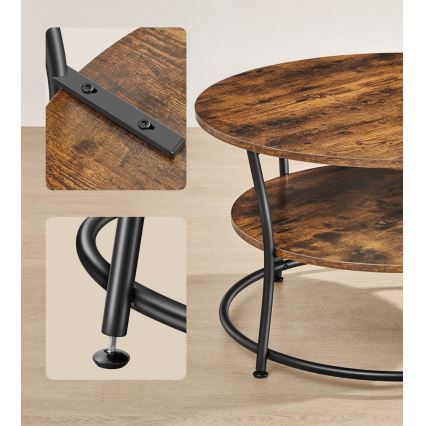 Konferenztisch ELDUR braun/schwarz