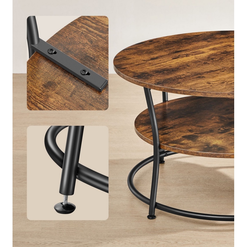 Konferenztisch ELDUR braun/schwarz