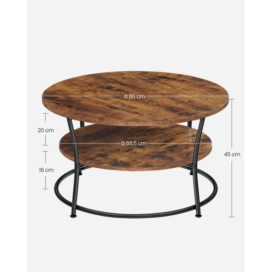 Konferenztisch ELDUR braun/schwarz