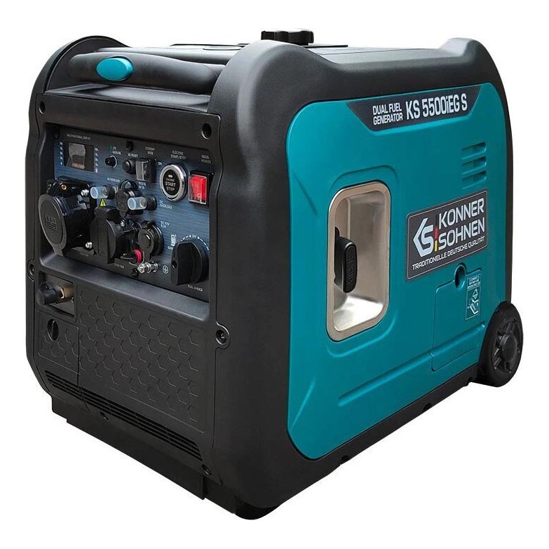 Könner & Söhnen 13046 - Gas- und Benzin-Inverter-Stromgenerator KS 5500iEG S 5500W