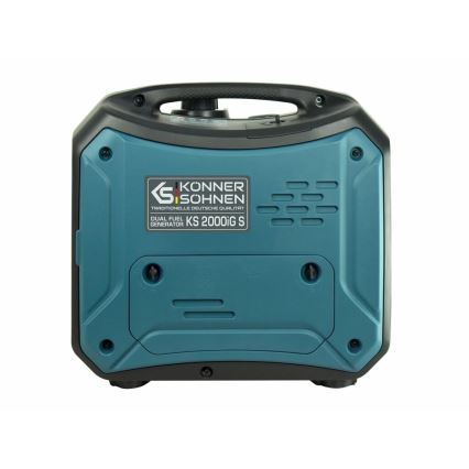 Könner & Söhnen KS7869 - Gas- und Benzin-Inverter-Stromerzeuger KS 2000iG S 2000W